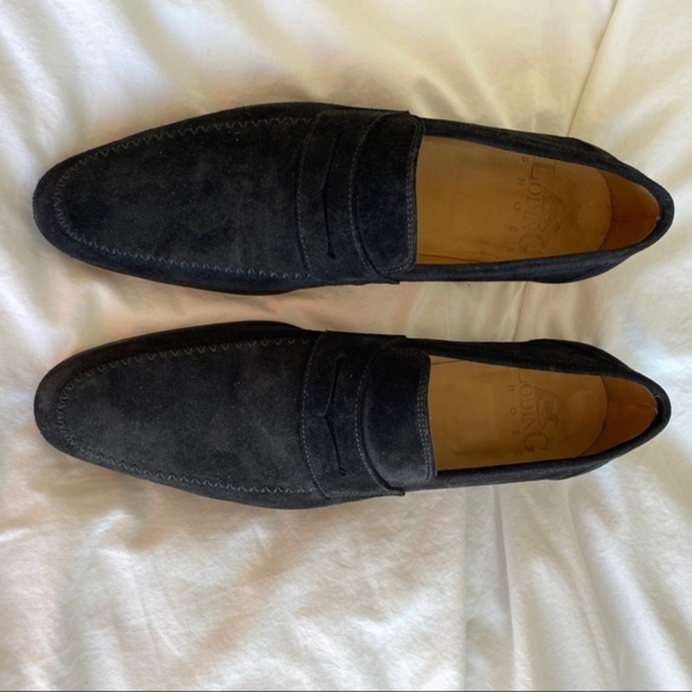 Loading Shoes men New mocassin suédine leather 8.5 black